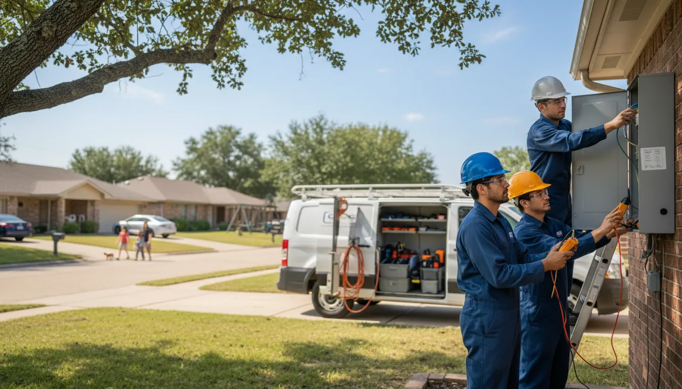 Certified electrician providing emergency electrical services in Carrier, OK